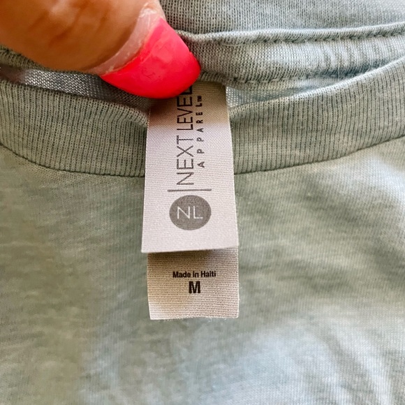 Laguna Beach California cropped light blue tee! - Picture 3 of 3